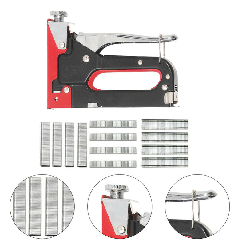 Staple Gun 3 in1 Heavy Duty Fastener tool Tacker 3000 Staples Upholstery Stapler