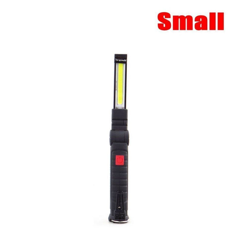 Portable Work Light Rechargable COB LED Hand Torch Flashlight Magnetic Foldable