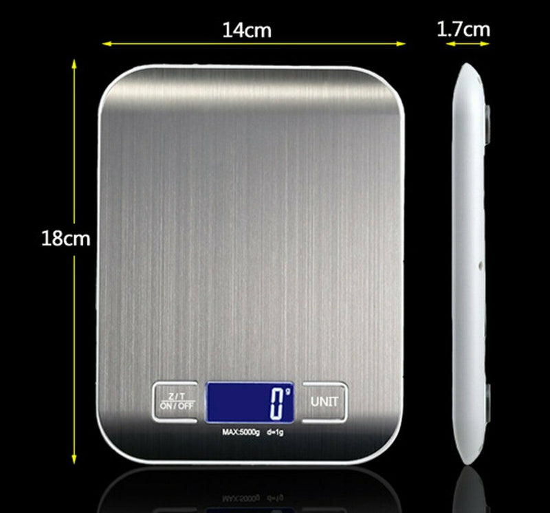 Free shipping-1G-5KG High Accuracy Stainless Digital Kitchen Scale