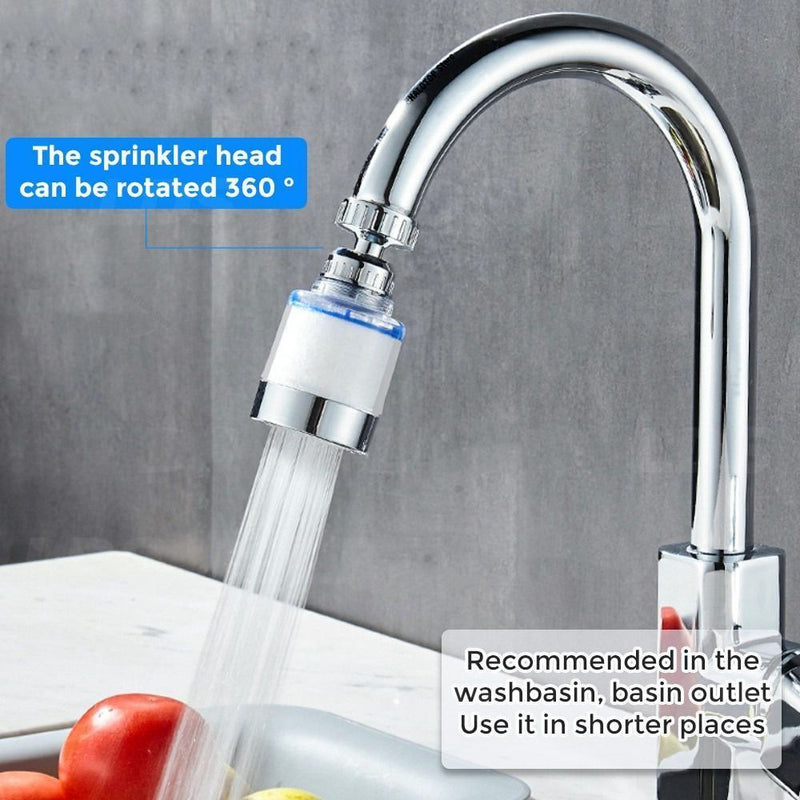 Sprayer Booster Faucet Water Filter Showers Head Bath Purifier Tap Bubbler with Extra Filter Element