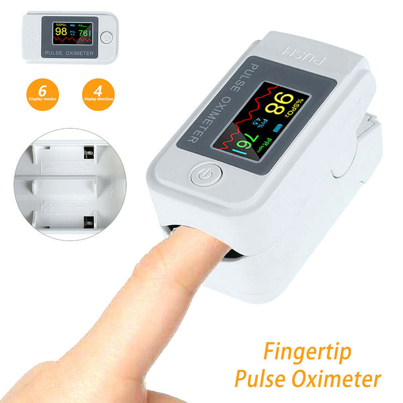 Professional Finger Pulse Oximeter Blood Oxygen Saturation Heart Rate Monitor