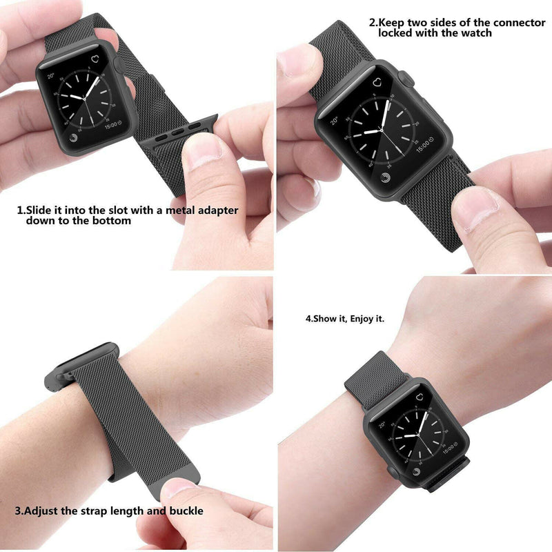 Free Shipping- For iWatch Magnetic Stainless Steel Strap