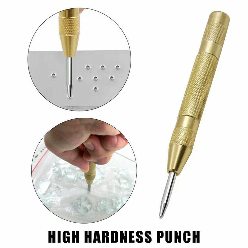 130MM Heavy Duty Automatic Centre Punch Brass Bodied Spring Loaded Auto Punch