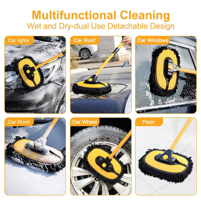 Telescopic Car Brush Wash Soft Care Mop Vehicle Cleaning Window Adjustable Tools