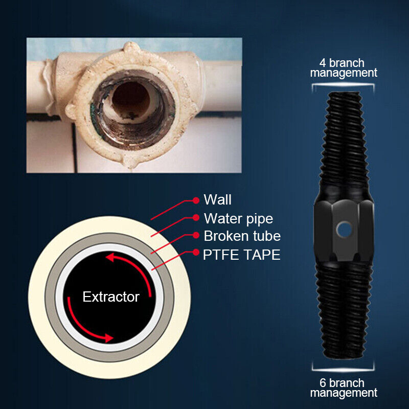 Pipe Screw Extractor Water Pipe Screw Removal Tool Broken Bolt Remover