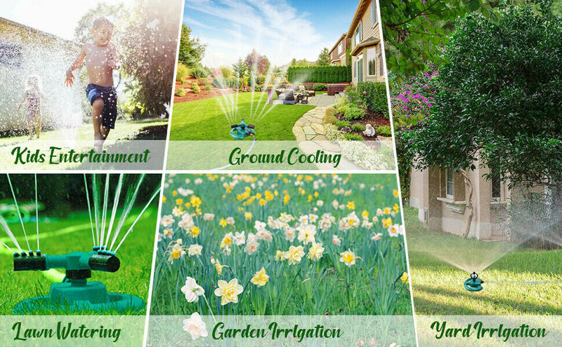 360° Rotating Impulse Sprinkler Water Saving System