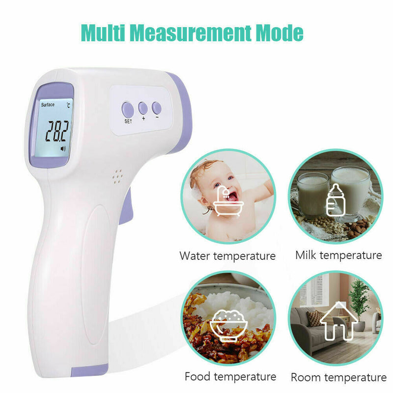 Thermometer Forehead Non-contact Infrared Temperature Digital Body Baby Adult