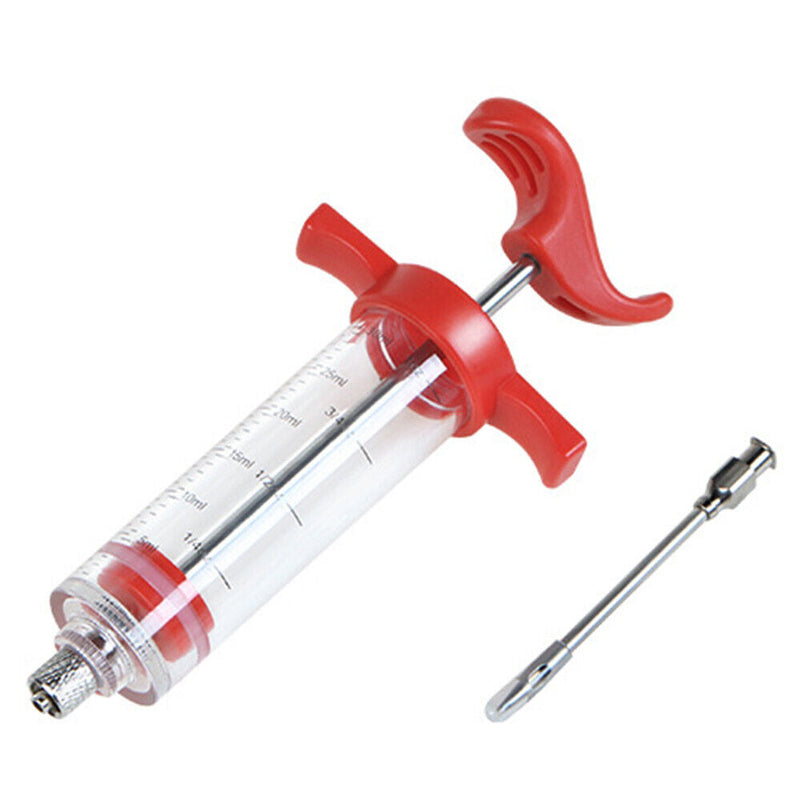 Marinade Injector Syringe Food Flavor Seasoning Meat Injection Gun Chicken BBQ