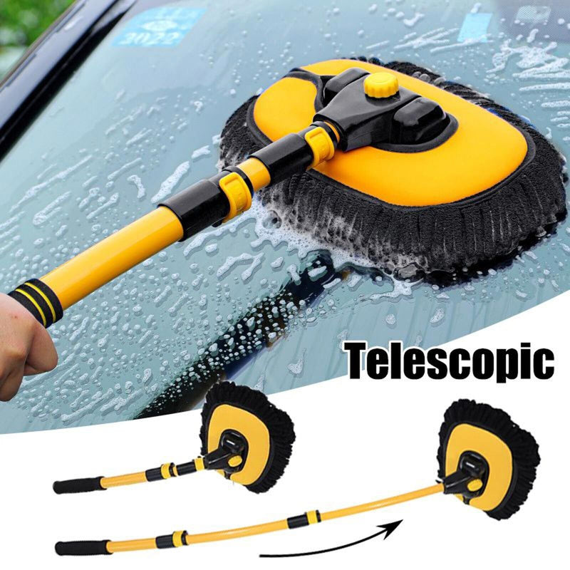 Telescopic Car Brush Wash Soft Care Mop Vehicle Cleaning Window Adjustable Tools