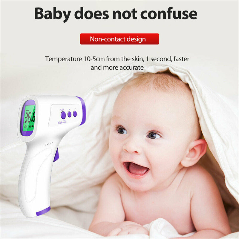 Thermometer Forehead Non-contact Infrared Temperature Digital Body Baby Adult