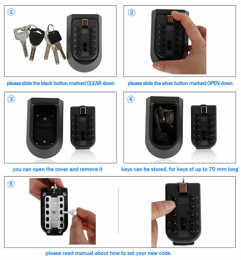 Outdoor Spare Key Safety Box