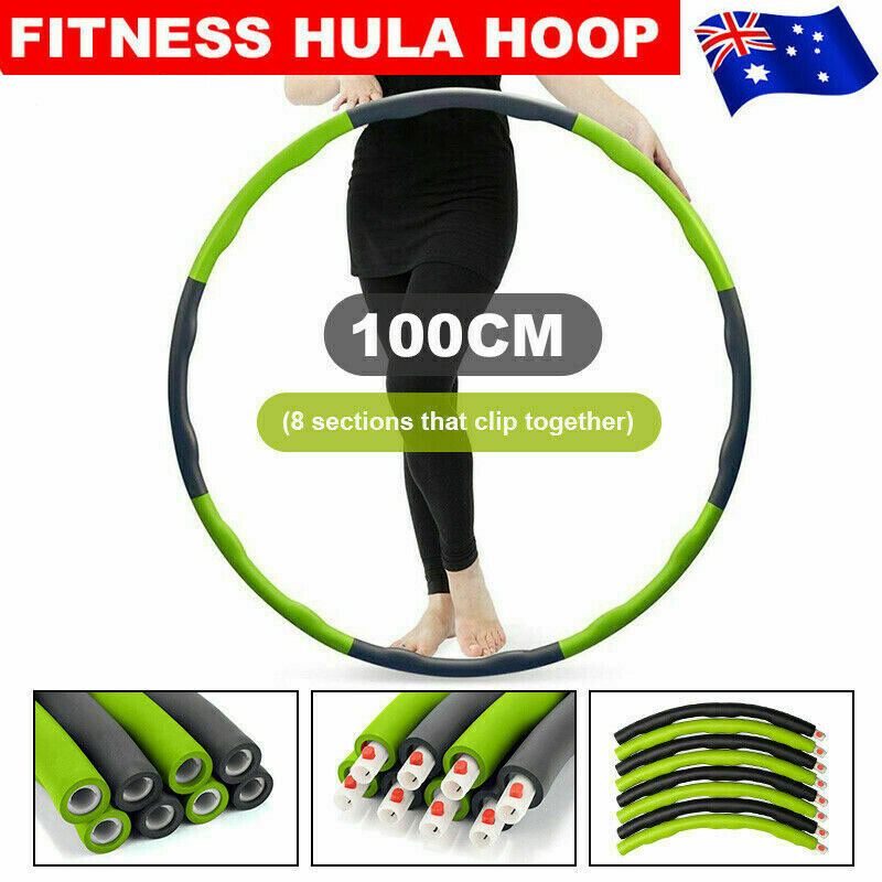 Free shipping-100CM Foam Padded Weighted Waist Fitness Hula Hoop Body Massage Exercise