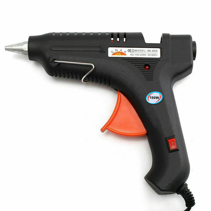 Heavy Duty 150W Hot Melt Glue Gun Electric Heating Craft with Cigarette Lighter Plug