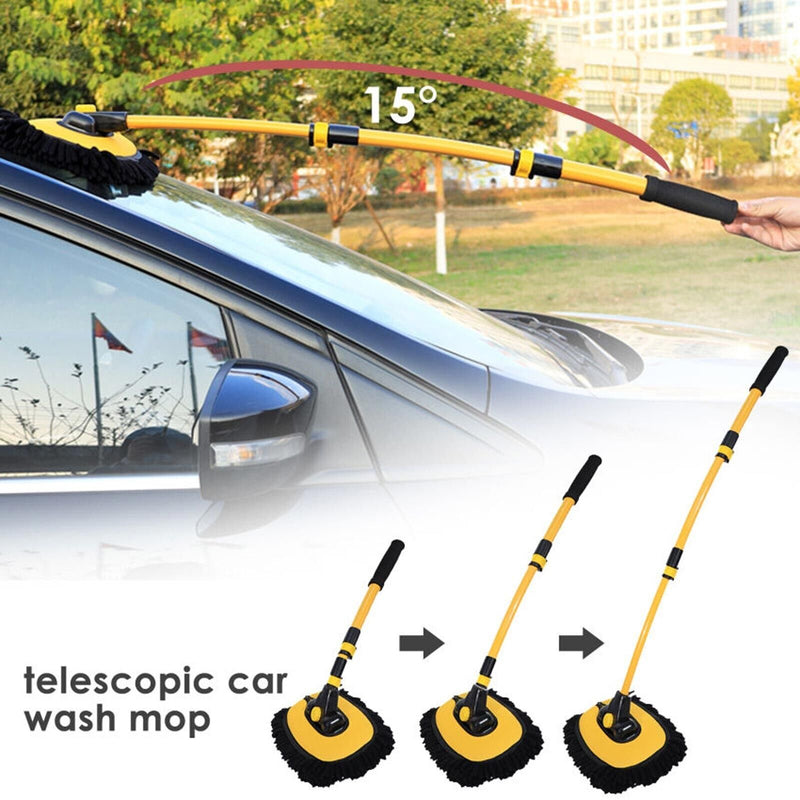 Telescopic Car Brush Wash Soft Care Mop Vehicle Cleaning Window Adjustable Tools