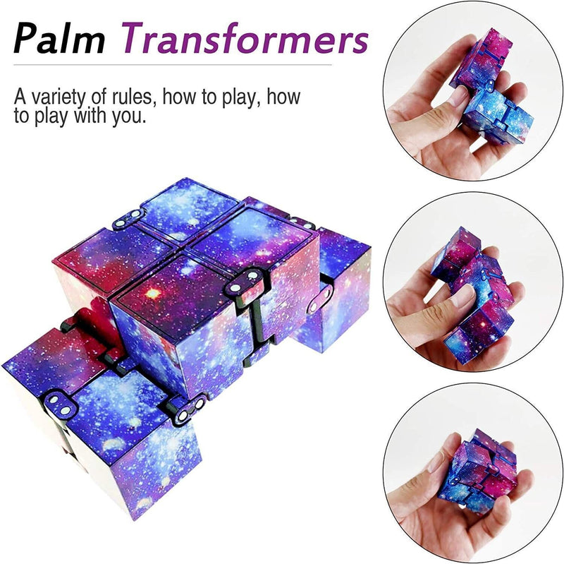 Mini Cube Galaxy Infinity Fidget Toy Anxiety Relief Educational Stress Relief