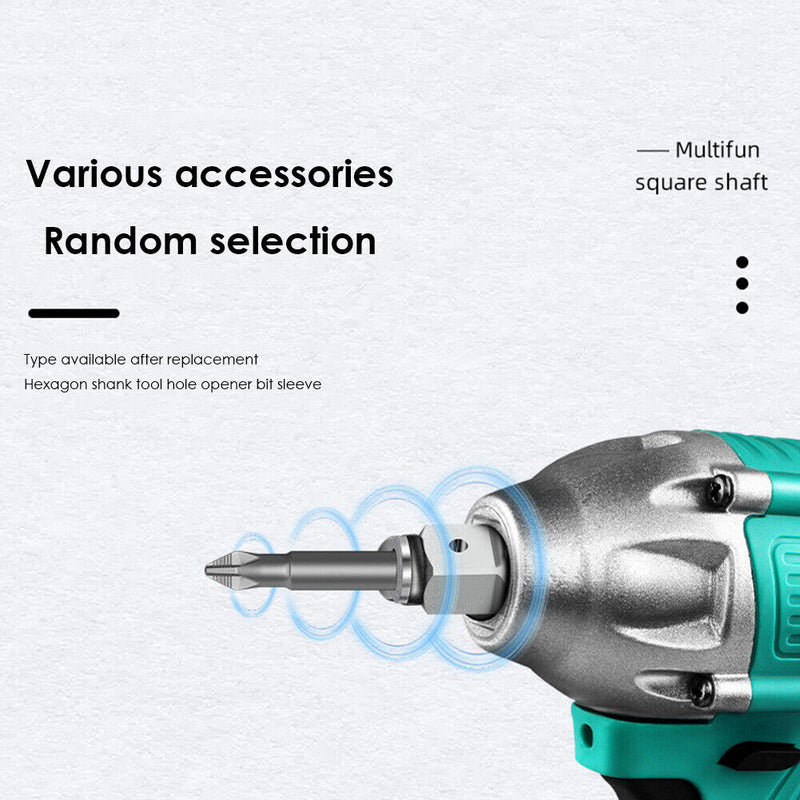 Multi-function Electric Impact Wrench Shaft Dual-purpose Square Shaft