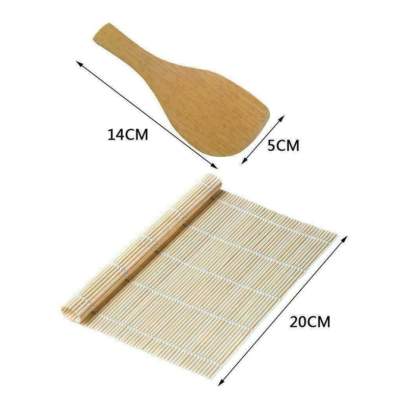 Japanese Bamboo Sushi Mat Rolling Maker Set