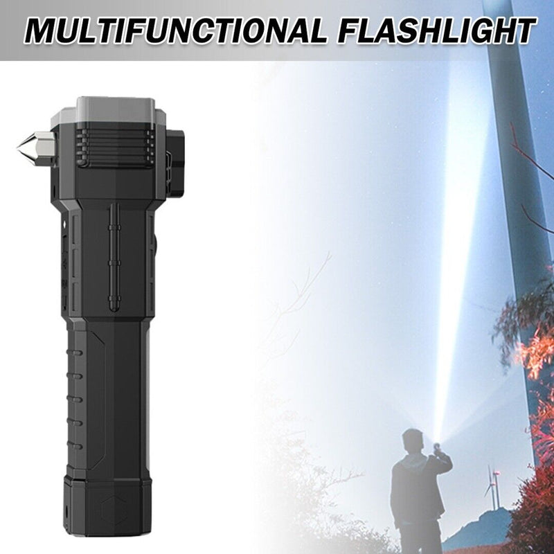 Super Powerful Metal Stun Safety Tactical Rechargeable LED Flashlight Tools