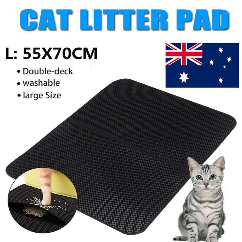 Free shipping-Waterproof Foldable Double-Layer Cat Litter Mat