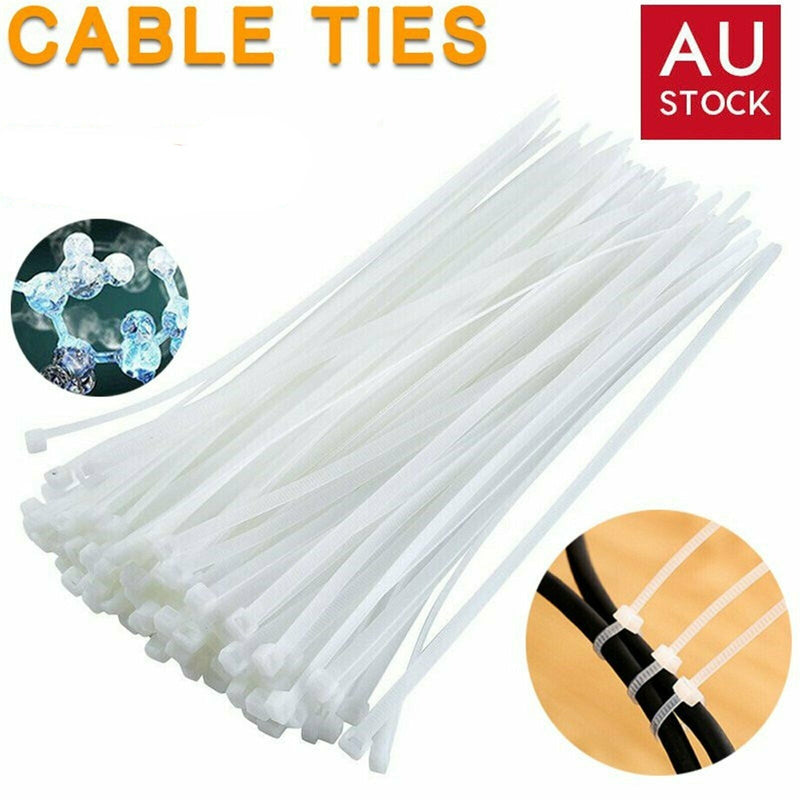 Cable Ties Zip Ties Nylon UV Stabilized 100x Bulk Cable Tie