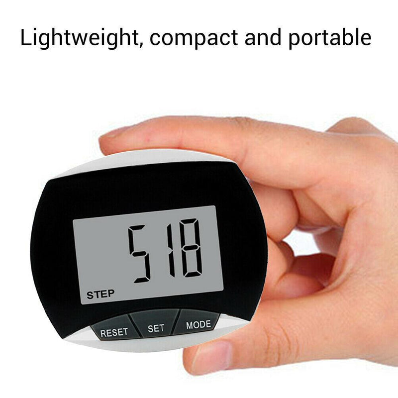 Pedometer Walking Step Counter with Battery Multi-functional LCD Display