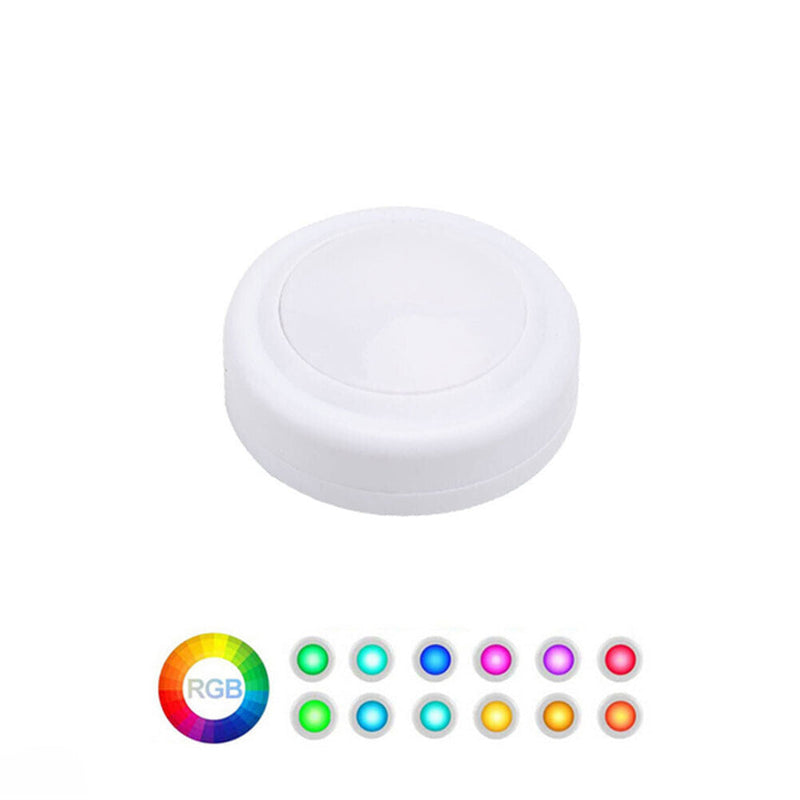 Wireless LED  Light 4 Pack Remote Control RGB 16 Color Changing Cabinet Closet