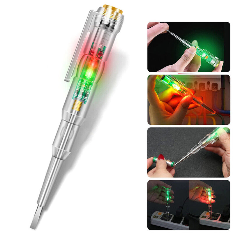 LED Circuit Tester Pen Screwdriver Voltage Detector Pen Electrical Test