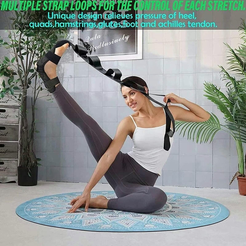 Yoga Flexibility Stretch Band Leg Fascia Stretcher Strap Ballet Training Belt