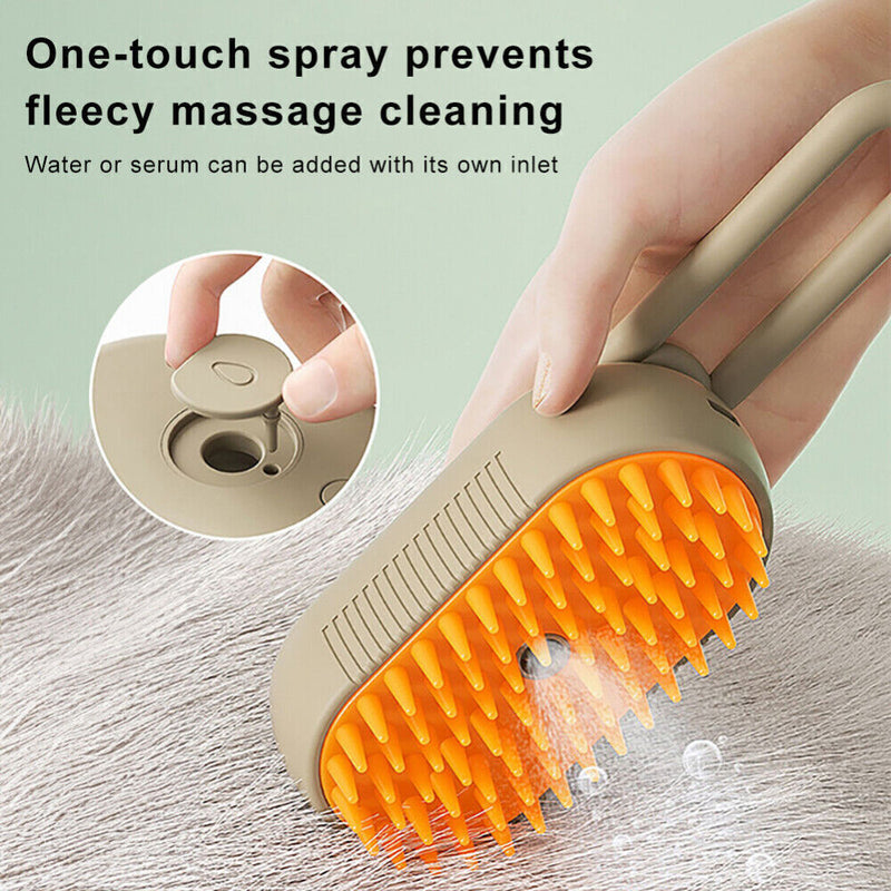 3 in 1 Cat Steam Brush Pet Grooming Dog Brush Electric Spray Massage Steamy