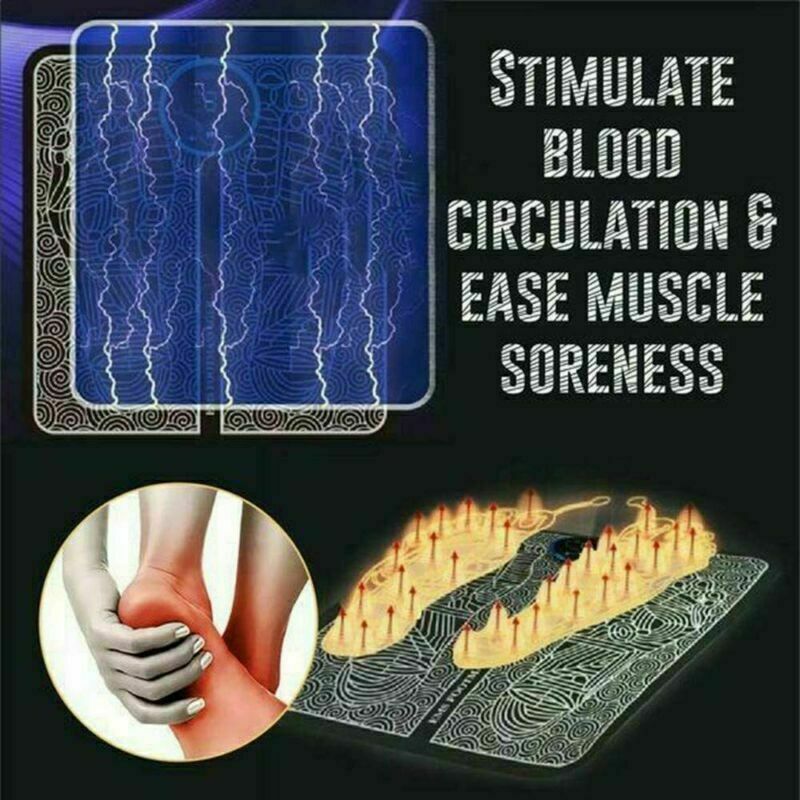 Electric Foot Massager Mat Relax Muscle Stimulator Leg Shaping Massage Pad