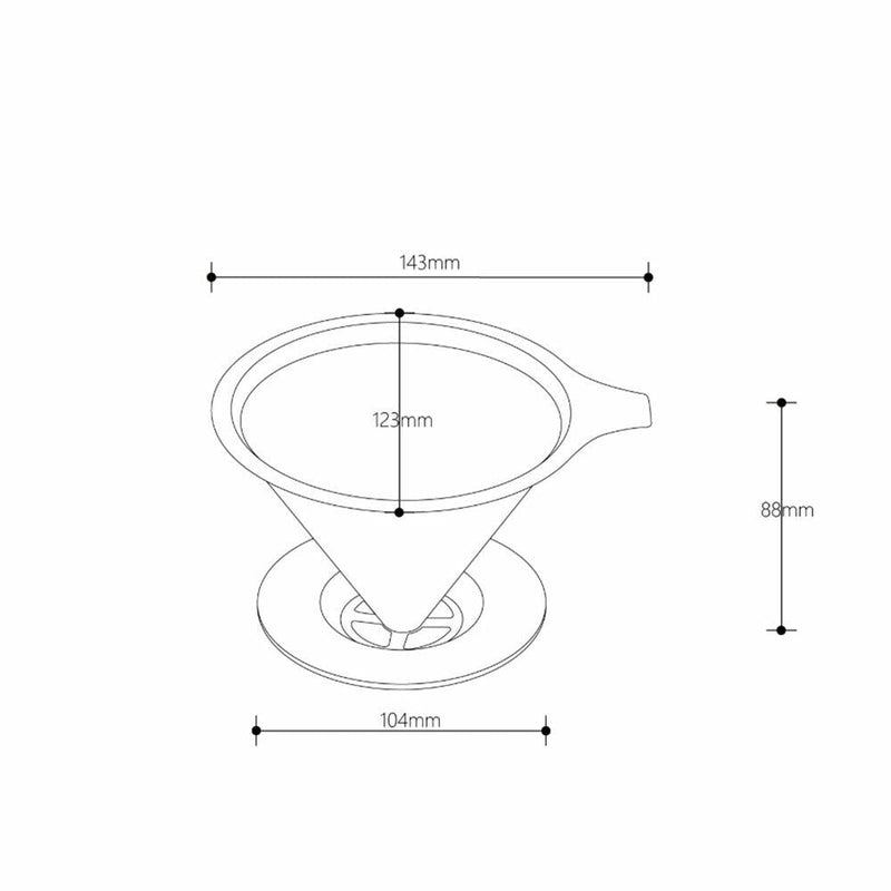 Reusable Coffee Tea Cup Drip Filter Mesh Holder Stainless Steel Pour Over Funnel
