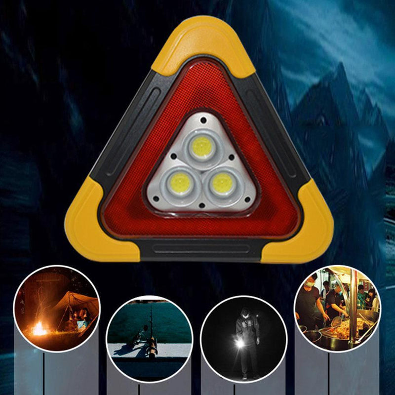 Triangle Flashing LED Work Light Car Road Emergency Lamp Safety Roadside