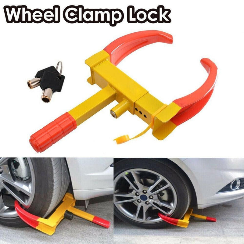 Free shipping-Heavy Duty Tire Clamp Lock + 2 Keys