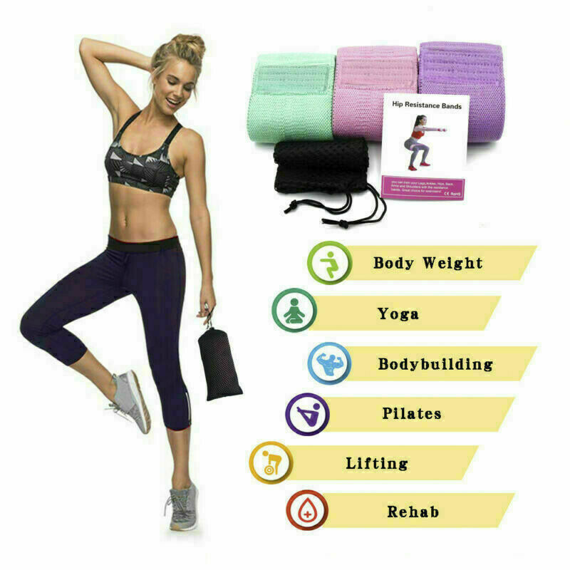 Extra Savings- Upgraded Set-3 Hip Resistance Booty Bands