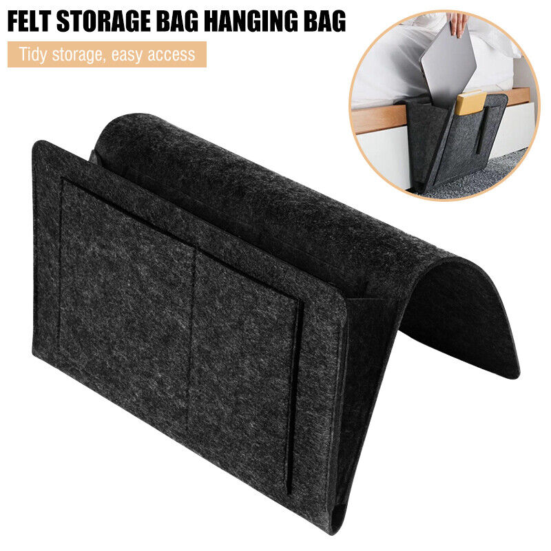 Storage Bag Hanging Sofa Bedside Organizer Caddy Pocket Bed Phone Book Holder