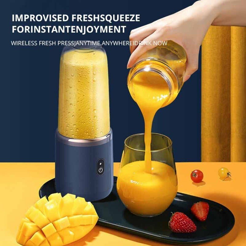 Portable Electric Fruit Juicer Smoothie Blender Rechargeable USB Travel Bottle