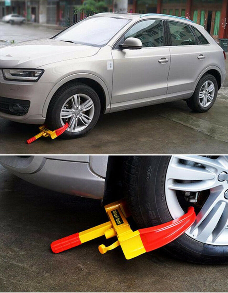 Free shipping-Heavy Duty Tire Clamp Lock + 2 Keys