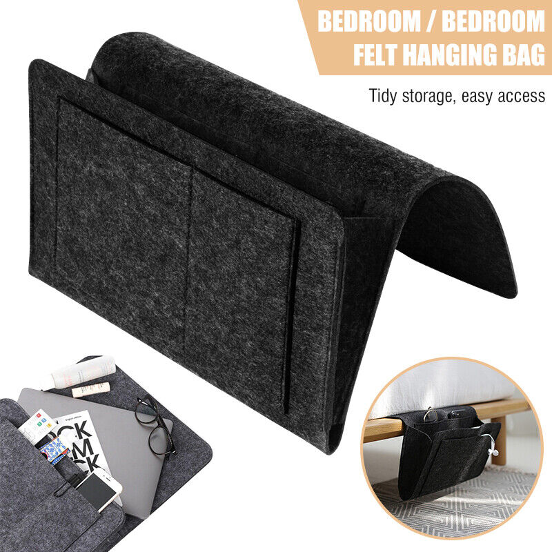 Storage Bag Hanging Sofa Bedside Organizer Caddy Pocket Bed Phone Book Holder