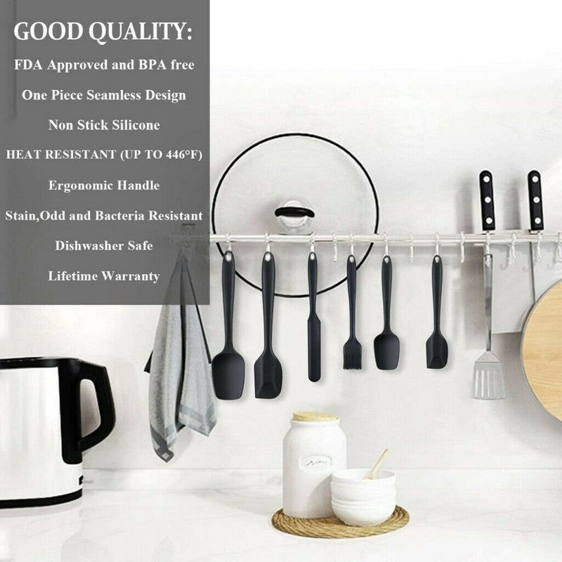 6pcs Silicone Spoon Utensil Spatula Set