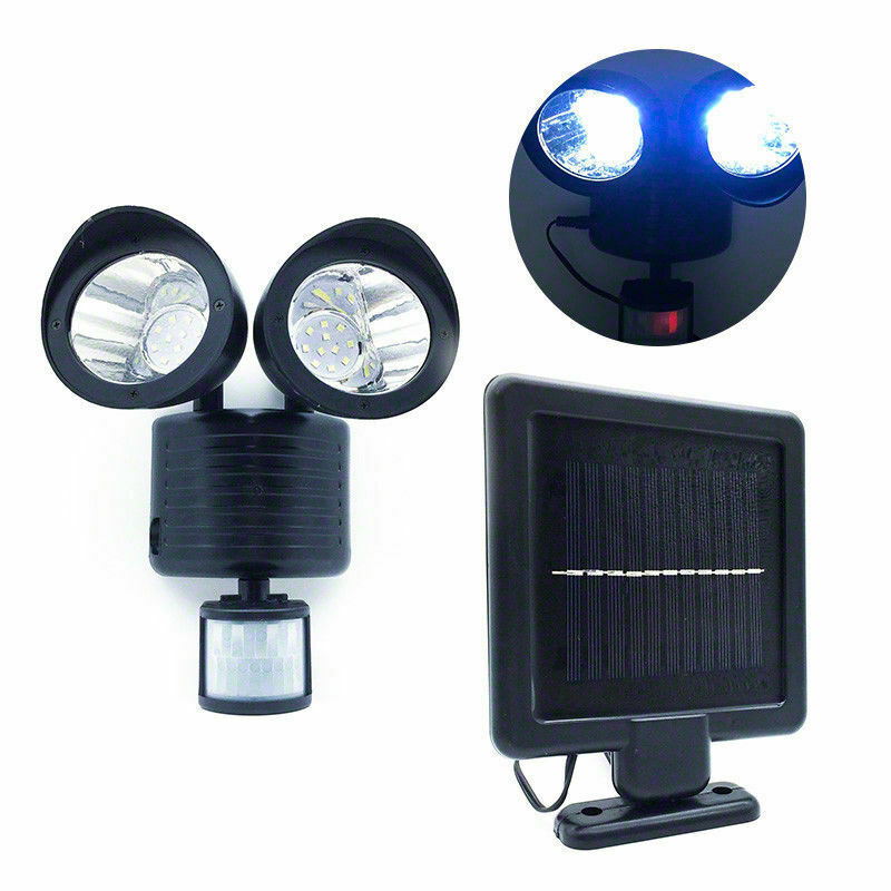 Dual Solar Powered Motion Sensor Light