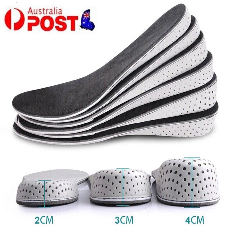 Unisex Insole Heel Lift Insert Shoe Pad Height Increase Cushion Taller Foot Pad