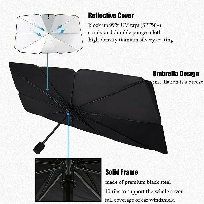 Car Windshield Sunshade Umbrella Foldable Car UV Protector Sun Shield Covers