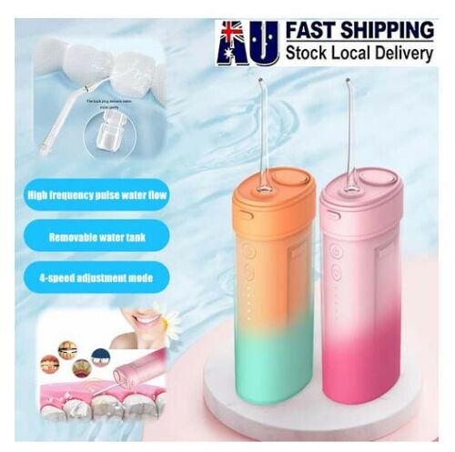 Free shipping- Water Flosser Cordless Teeth Cleaner Oral Irrigator with 4 Modes & 4 Jet Tips