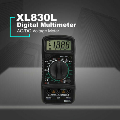 Digital Multimeter Electrical LCD Meter AC/DC Volt Current OHM Multi Tester New Battery Included