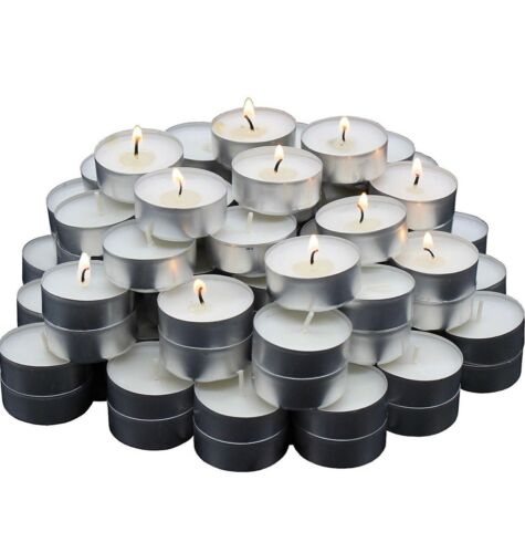 DEAL OF THE DAY- $0.99 ONLY- 50 packs Unscented Tealight Candles Bulk Smokeless Tea Light Candle