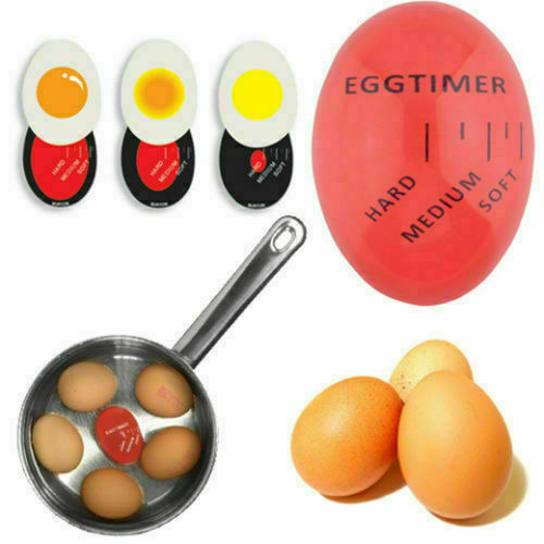 Heat Sensitive Egg Timer Colour Changing Perfect Cooked Egg Soft Medium Hard