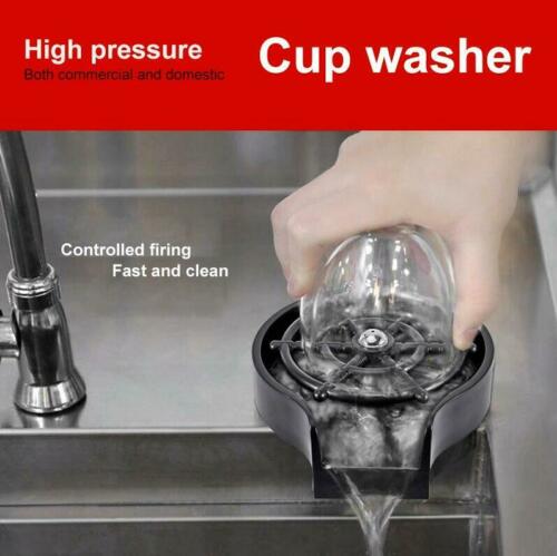 Glass Rinser Automatic Faucet Cup Washer Sink Bottle Cleaning for Bar Kitchen