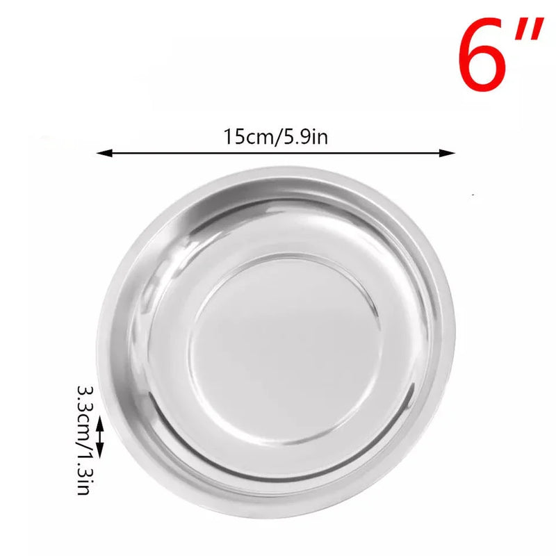 Magnetic Tray 3/4/6'' Stainless Steel Bowl Bolts Nuts Screws Collector Holder