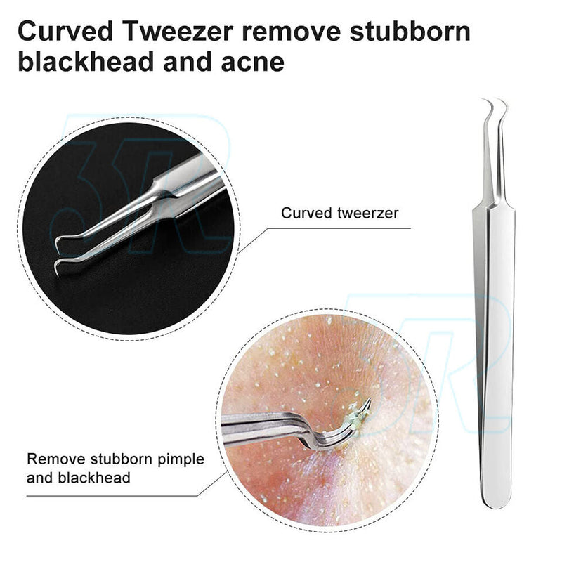 Blackhead Remover Spot Acne Pimple Extractor Tweezer Facial Tool Professional