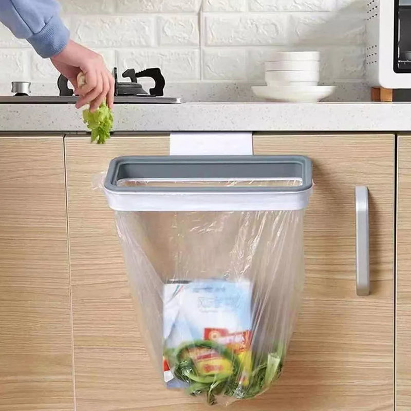 Kitchen Rubbish Bag Holder Cupboard Door Hanging Attach-A-Trash Removable